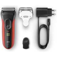 Braun Rasierer Series 3 3030s Rot-Schwarz (112587) von Braun
