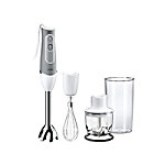 Braun Stabmixer MQ 525 OMELETTE 600 W 0,35 l Edelstahl Grau, Weiß von Braun