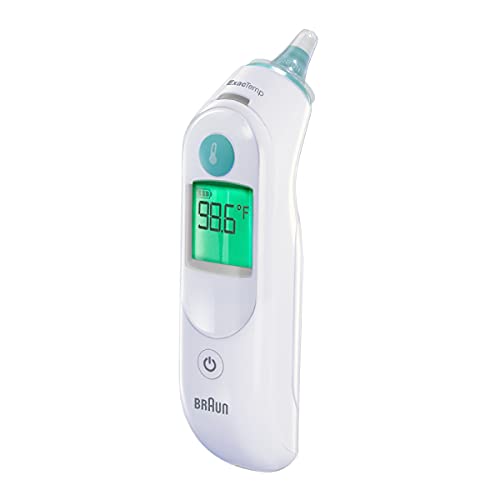 Braun ThermoScan 6, IRT6515 – Digitales Ohrthermometer für Erwachsene, Babys, Kleinkinder und Kinder – schnell, sanft und präzise mit farbcodierten Ergebnissen von Braun