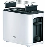 Braun Toaster "HT 3010 WH", 2 kurze Schlitze, für 2 Scheiben, 1000 W von Braun