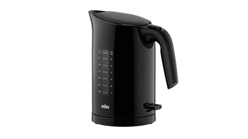 Braun WK 3100 BK Wasserkocher | Füllmenge 1,7 l | 2.200 Watt | Schnellkochsystem | Herausnehmbarer Anti-Kalk-Filter | Große Wasserstandsanzeige | BPA Frei | Schwarz Braun WK 3100 BK Wasserkocher | Füllmenge 1,7 l | 2.200 Watt | Schnellkochsystem | Herausnehmbarer Anti-Kalk-Filter | Große Wasserstandsanzeige | BPA Frei | Schwarz von Braun