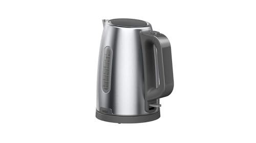 Braun Wasserkocher PurShine WK1500GY, Elektrischer Wasserkocher, 360° Drehbarer Sockel, Wasserstandsanzeige, Kabelaufwicklung, automatische Abschaltfunktion, 1,7L Fassungsvermögen, 2200 W, Grau Braun Wasserkocher PurShine WK1500GY, Elektrischer Wasserkocher, 360° Drehbarer Sockel, Wasserstandsanzeige, Kabelaufwicklung, automatische Abschaltfunktion, 1,7L Fassungsvermögen, 2200 W, Grau von Braun