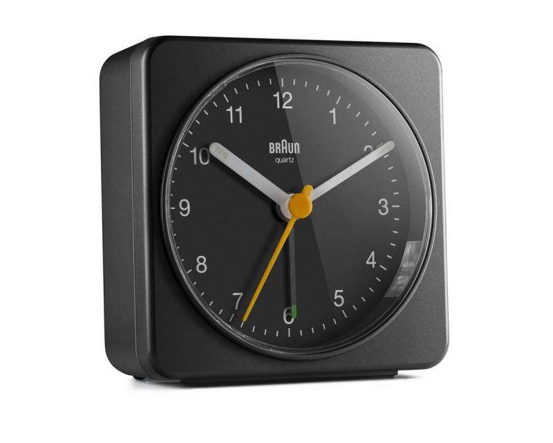 Braun Wecker BC 03 B Quarzwecker analog schwarz von Braun