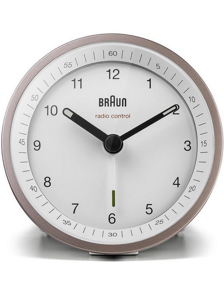 Braun Wecker Braun BC07PW-DCF Klassik Funkwecker Crescendo-Alarm,Schlummerfunktion von Braun