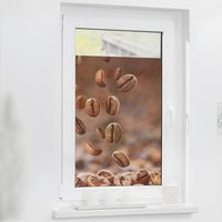 LICHTBLICK Fensterfolie Kaffee braun B/L: ca. 100x100 cm von LICHTBLICK