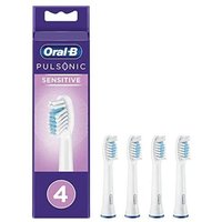 Braun - Oral-B Pulsonic Sensitive Aufsteckbürsten für elektrische Zahnbürste 4 St. Weiß von Braun