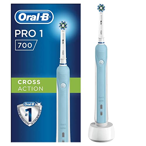 Oral-B Pro700 Vitality elektronische Zahnbürste, mit Crossaction Aufsteckbürste von Oral-B