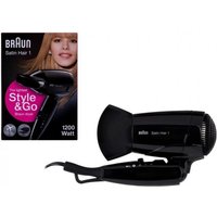 HD130 Satin Hair 1 Style & Go Haartrockner schwarz - Braun von Braun