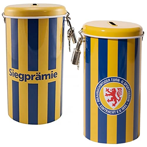 Eintracht Braunschweig Blech Spardose - Siegprämie - Sparbüchse Metallspardose BTSV - Plus Lesezeichen Wir lieben Fußball von Braunschweig BTSV