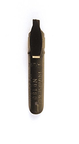 Brause 18025B Packung, mit 50 Feder Bandzug, 2, 5 mm, ideal für gotische Buchstaben, ideal für die Kalligraphie, 1 Pack von Brause