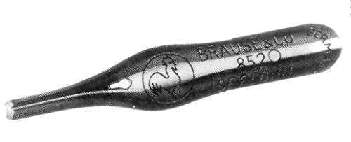 Brause 852B Linolfeder Geissfuss (geeignet für Linolschnitte, 50 Stück) von Brause