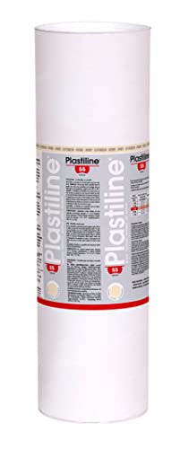 Plastiline 10155T - Plastilin für den Modellbau, 10 kg, zum modelieren, HG55, standard, 1 Dose, Elfenbeinfarben von PLASTILINE