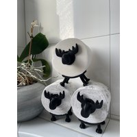 Toilettenpapierhalter Rentier | Lustige Wc-Deko Badezimmerfigur Gäste-Wc Geschenk 3D-Druck/Weihnachten/ Wichteln/ Adventskalender von BrausesPrintingShop