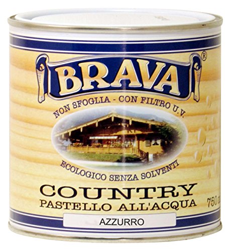 BRAVA coua7 Country Pastell-Holz wasserfest, hellblau, 750 ml von Brava