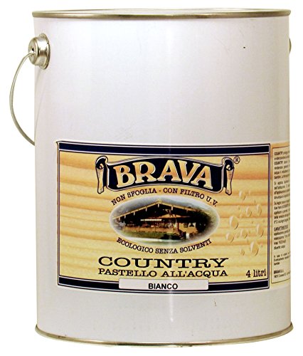 BRAVA coub40 Country Pastell-Holz wasserfest, Weiß, 4000 ml von Brava