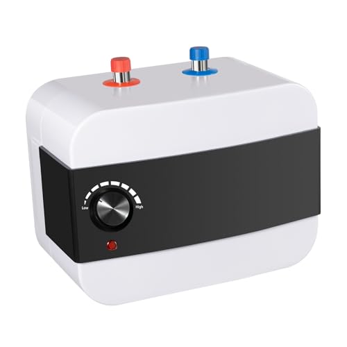 Elektronischer Durchlauferhitzer, Warmwasserspeicher 6 Liter Untertisch Boiler, Druckfester Wasserboiler mit LED-Digitalanzeige, für Waschbecken, Küche und Badezimmer, weiß Elektronischer Durchlauferhitzer, Warmwasserspeicher 6 Liter Untertisch Boiler, Druckfester Wasserboiler mit LED-Digitalanzeige, für Waschbecken, Küche und Badezimmer, weiß von BraveeFly