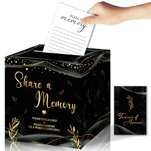 50 Stück Share a Speicherkarten für Sammlungen des Lebens, Speicherkartenbox, Schwarz von Braveriky