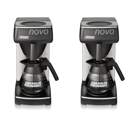 Bravilor Bonamat F454 Novo Kaffeemaschine, 1,5 l, Schwarz, 430(H) x 205(W) x 340(D) mm (Packung mit 2) von Bravilor Bonamat