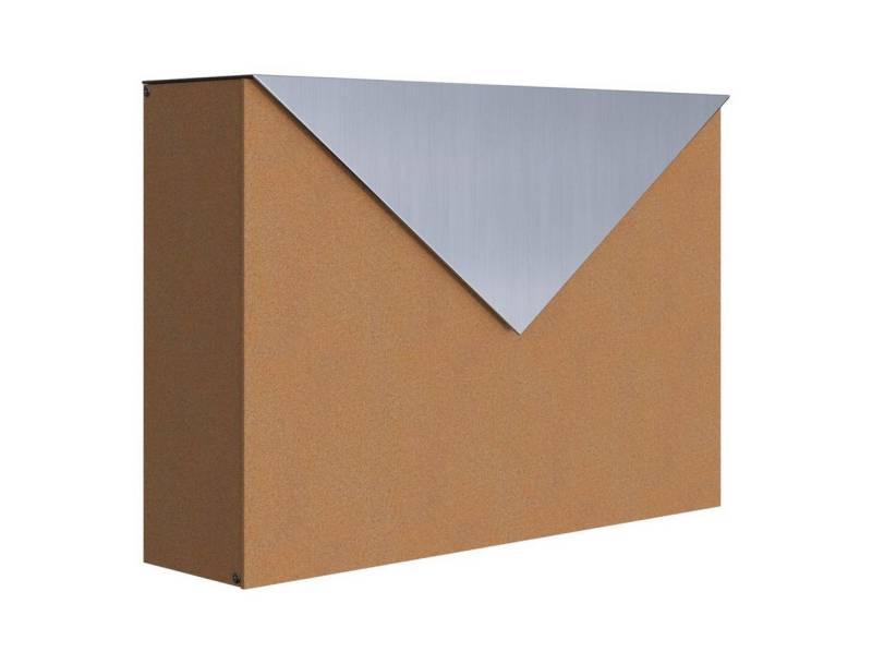 Bravios Briefkasten Briefkasten Letter Rost mit Edelstahlklappe von Bravios