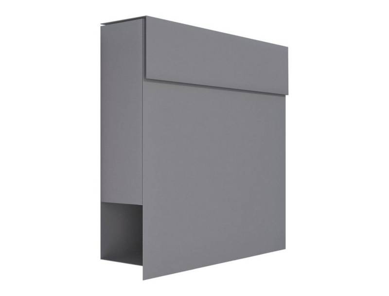 Bravios Briefkasten Briefkasten Manhattan Grau Metallic von Bravios