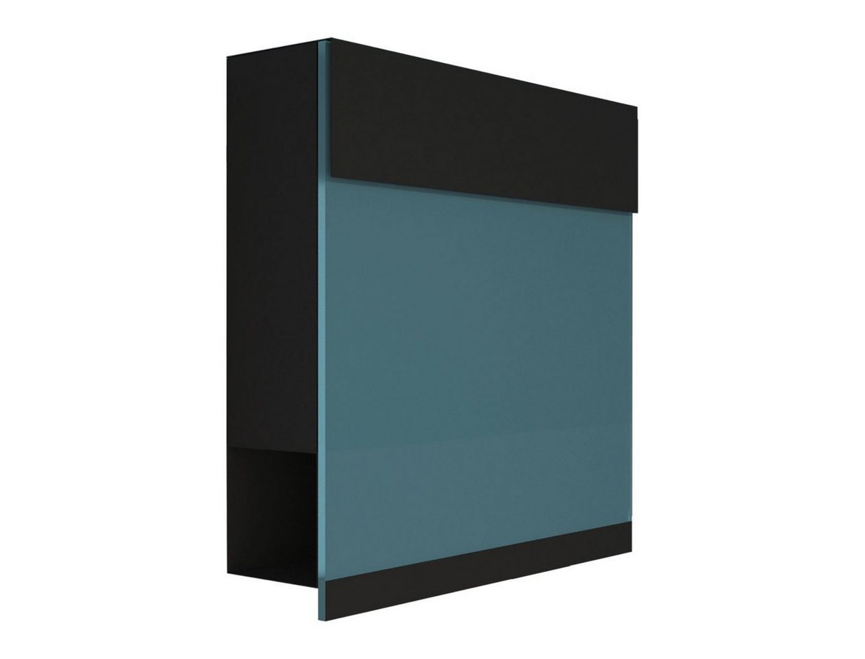 Bravios Briefkasten Briefkasten Manhattan Special Blue Schwarz mit bl von Bravios