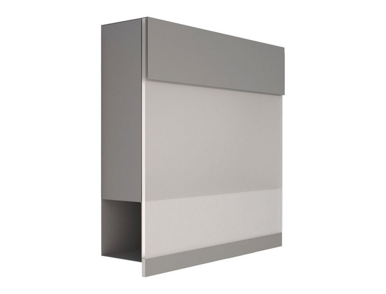 Bravios Briefkasten Briefkasten Manhattan Special White Grau Metallic von Bravios