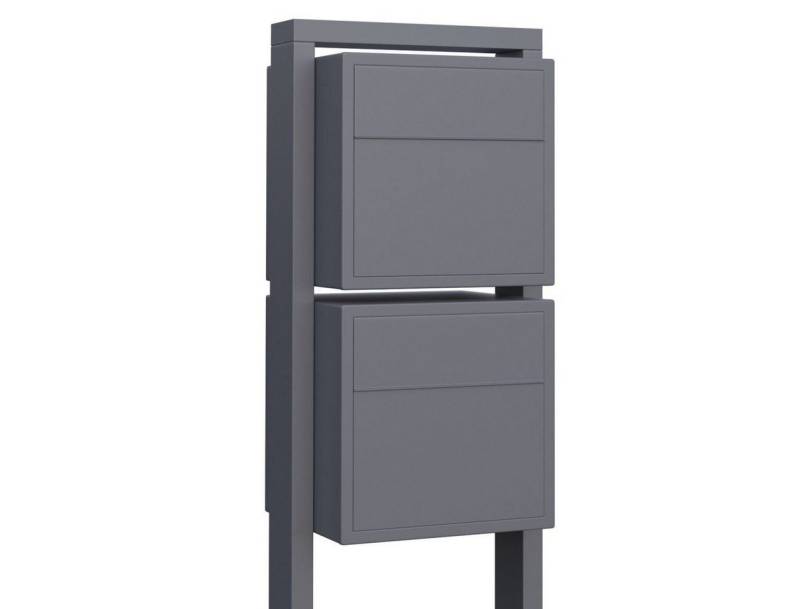 Bravios Briefkasten Briefkastenanlage Soprano for Two Grau Metallic von Bravios