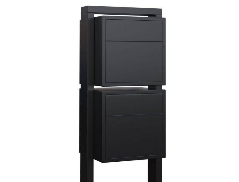 Bravios Briefkasten Briefkastenanlage Soprano for Two Schwarz von Bravios