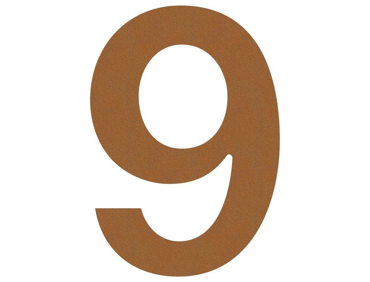 Bravios Briefkasten Hausnummer ''9'' Rost von Bravios