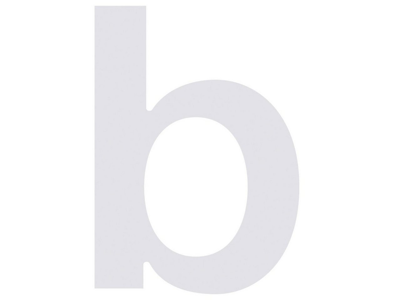 Bravios Briefkasten Hausnummer ''b'' Weiß von Bravios