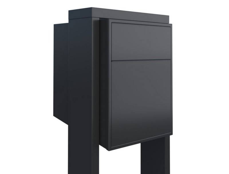 Bravios Briefkasten Standbriefkasten Big Flag Schwarz von Bravios