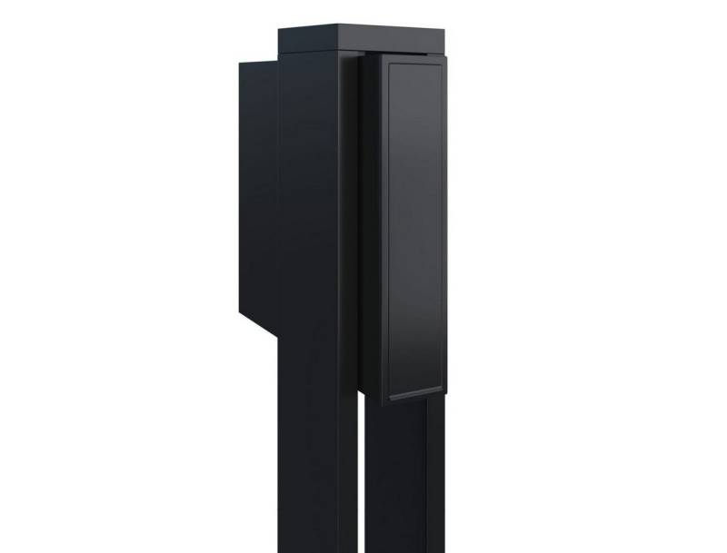 Bravios Briefkasten Standbriefkasten Flag Schwarz von Bravios