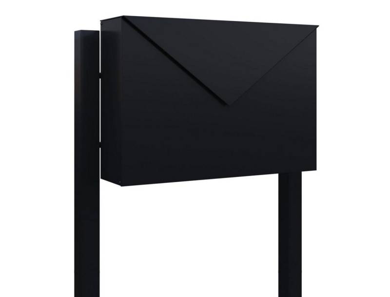Bravios Briefkasten Standbriefkasten Letter Schwarz von Bravios