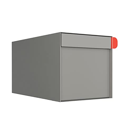 Briefkasten, Design Wandbriefkasten Americano Grau Metallic - Bravios von Bravios