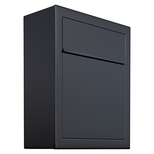 Briefkasten, Design Wandbriefkasten Base Schwarz - Bravios von Bravios