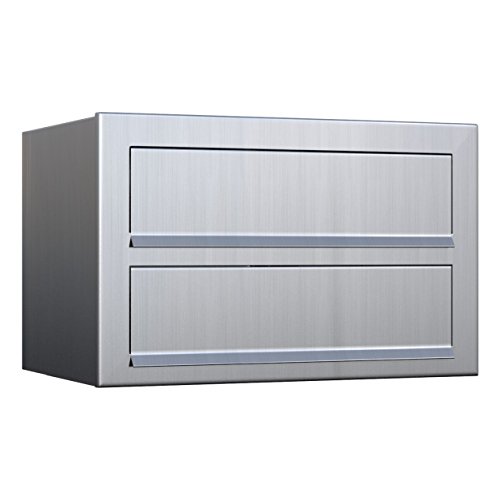 Briefkasten, Design Wandbriefkasten Cube for Two Edelstahl - Bravios Briefkasten, Design Wandbriefkasten Cube for Two Edelstahl - Bravios von Bravios