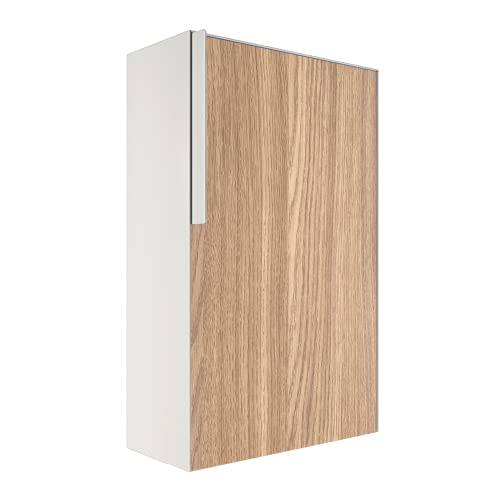 Briefkasten, Design Wandbriefkasten Faro Weiß mit Holzdekor-Front - Bravios von Bravios