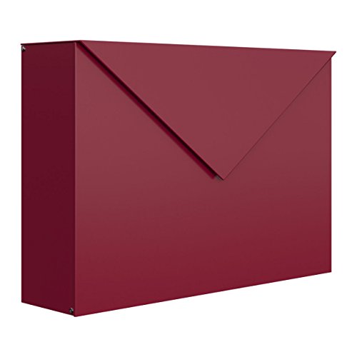 Briefkasten, Design Wandbriefkasten Letter Rot - Bravios von Bravios