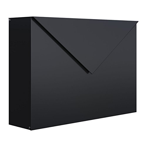 Briefkasten, Design Wandbriefkasten Letter Schwarz - Bravios von Bravios