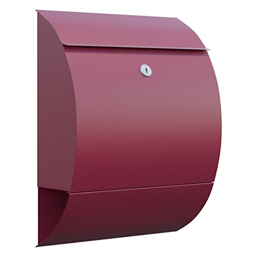 Briefkasten, Design Wandbriefkasten Sunshine Rot - Bravios von Bravios
