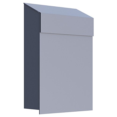 Briefkasten Design Wandbriefkasten Baby Box grau metallic - Bravios von Bravios