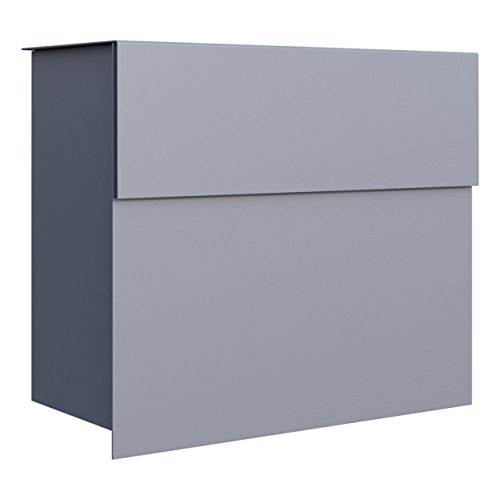 Briefkasten Design Wandbriefkasten Molto Grau Metallic - Bravios von Bravios