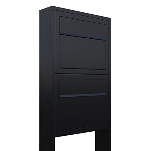 Briefkastenanlage, Design Briefkasten Elegance for Two Schwarz - Bravios von Bravios