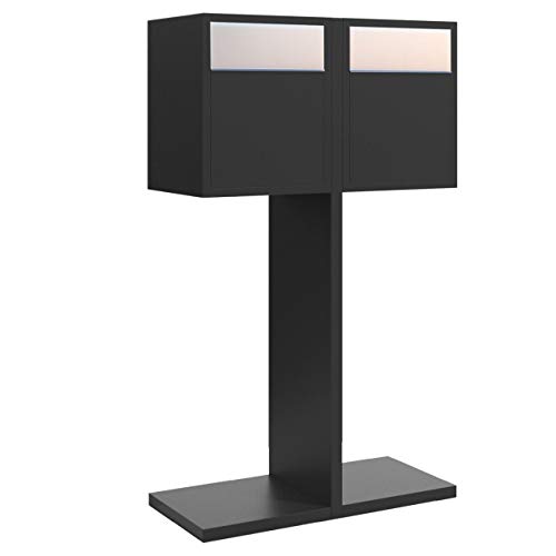 Briefkastenanlage, Design Briefkasten Hermes Double for Two Schwarz/Edelstahl - Bravios Briefkastenanlage, Design Briefkasten Hermes Double for Two Schwarz/Edelstahl - Bravios von Bravios