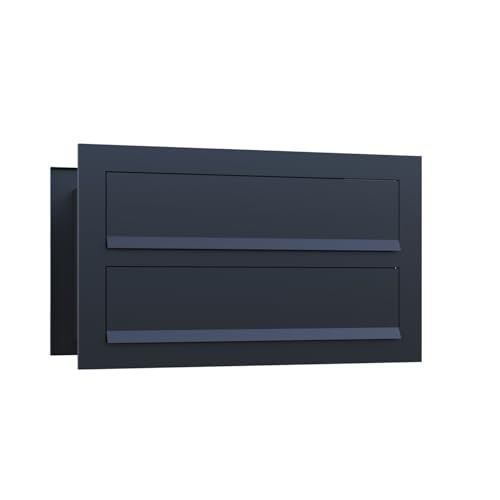 Mauerdurchwurf Briefkasten NOTO for Two in Schwarz von Bravios