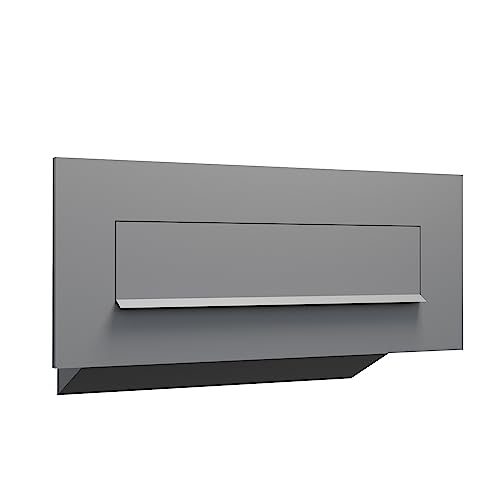 Mauerdurchwurf Briefkasten Nova in Grau Metallic von Bravios