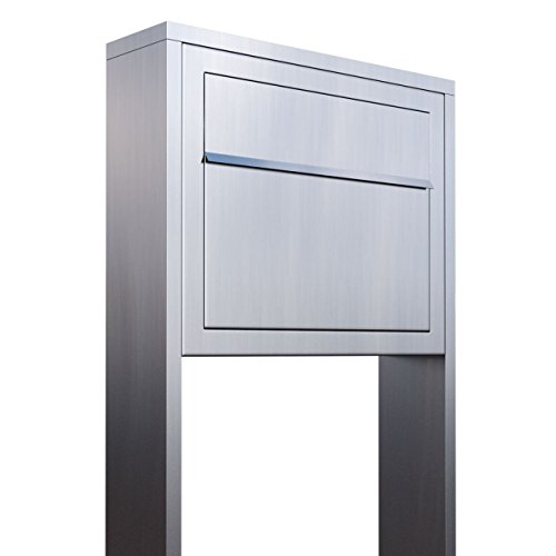 Standbriefkasten, Design Briefkasten Elegance Stand Edelstahl - Bravios von Bravios