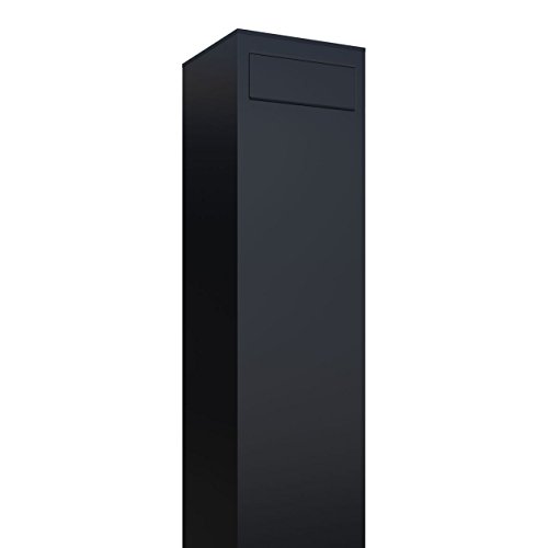 Standbriefkasten, Design Briefkasten Monolith Schwarz - Bravios von Bravios