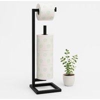 Freistehender Toilettenpapierhalter Aus Metall - Badezimmer-Organizer Für 4 Rollen, Rostbeständig Und Platzsparend, Badezimmeraufbewahrung, Moderne Freistehender Toilettenpapierhalter Aus Metall - Badezimmer-Organizer Für 4 Rollen, Rostbeständig Und Platzsparend, Badezimmeraufbewahrung, Moderne von BravoYou