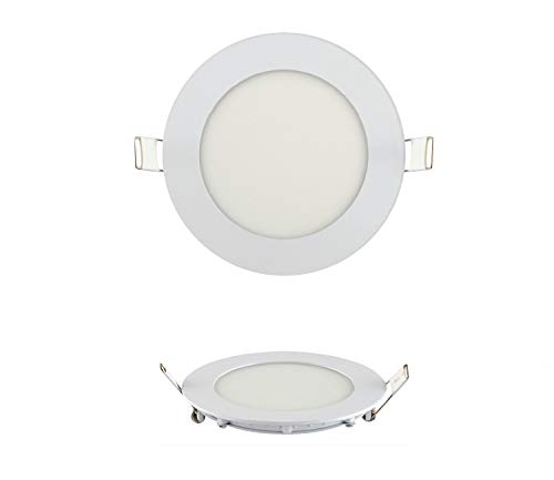 5x 6W LED Panel Einbaustrahler Spot Einbauleuchte Neutralweiß 4200K 350 Lumen Deckenleuchte Rund von Braytron